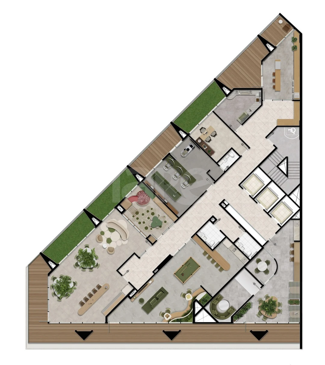 Planta — Pavimento lazer