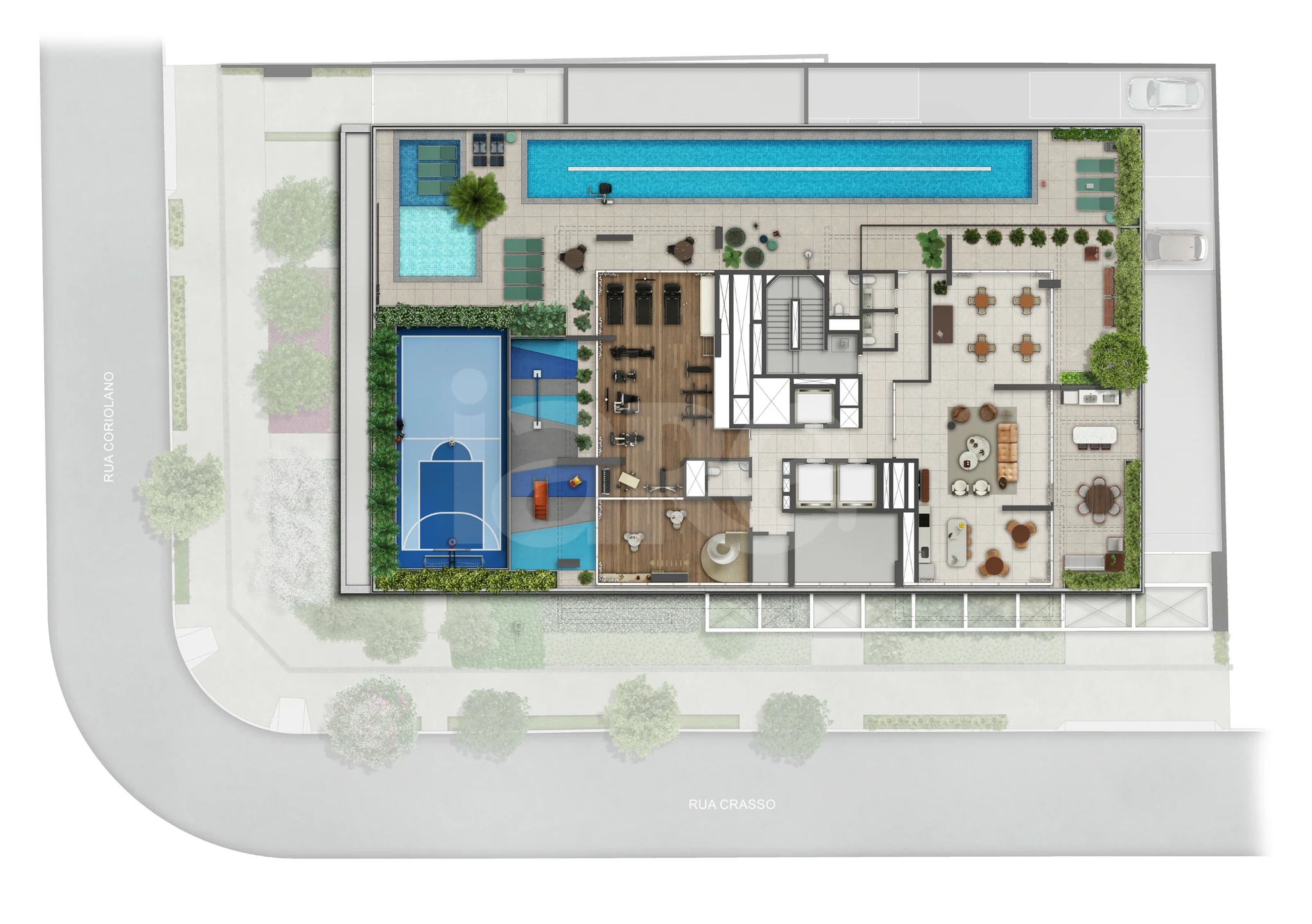 Planta — Pavimento lazer