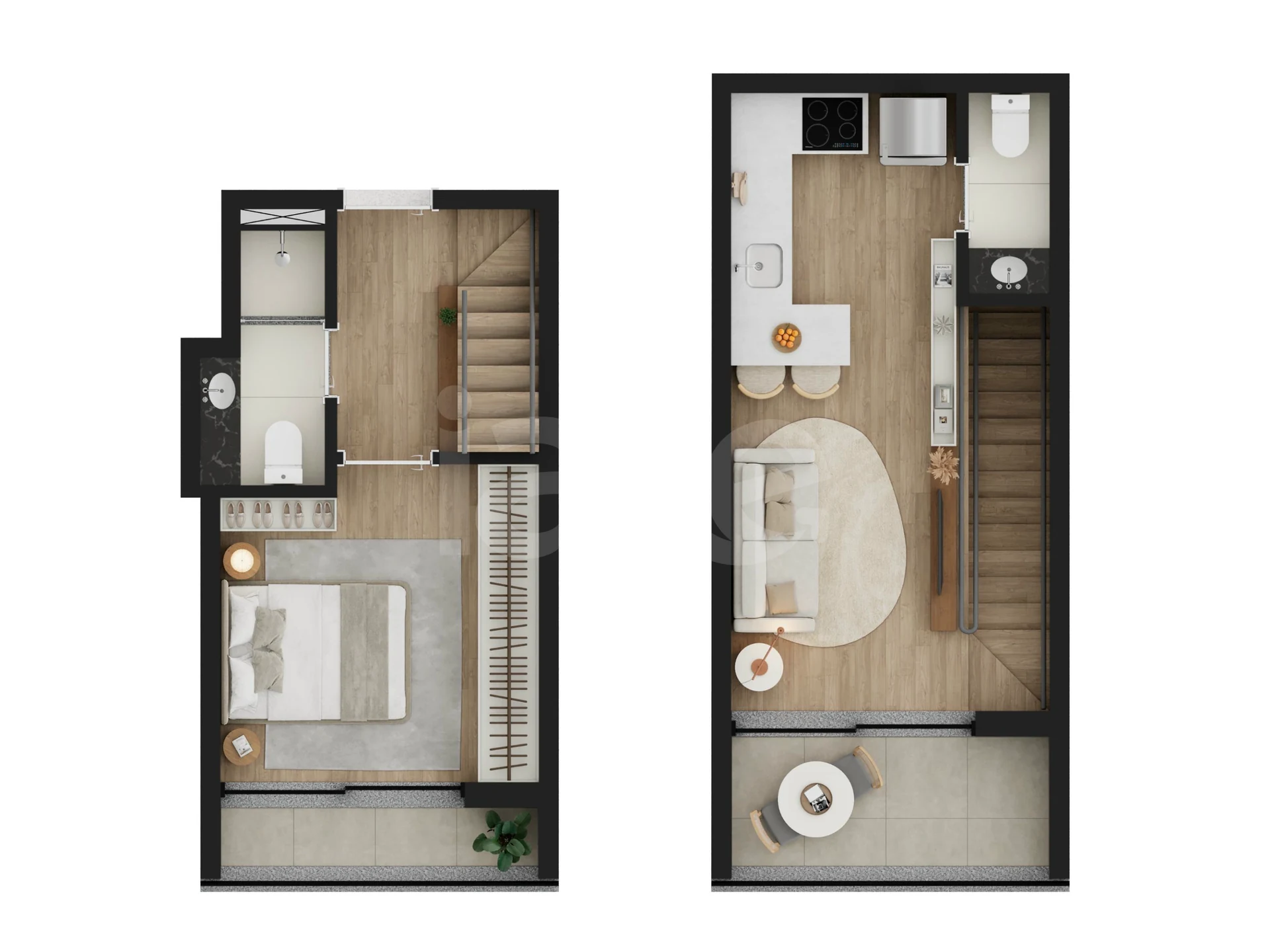 Planta — Cobertura Duplex 48,42 m²