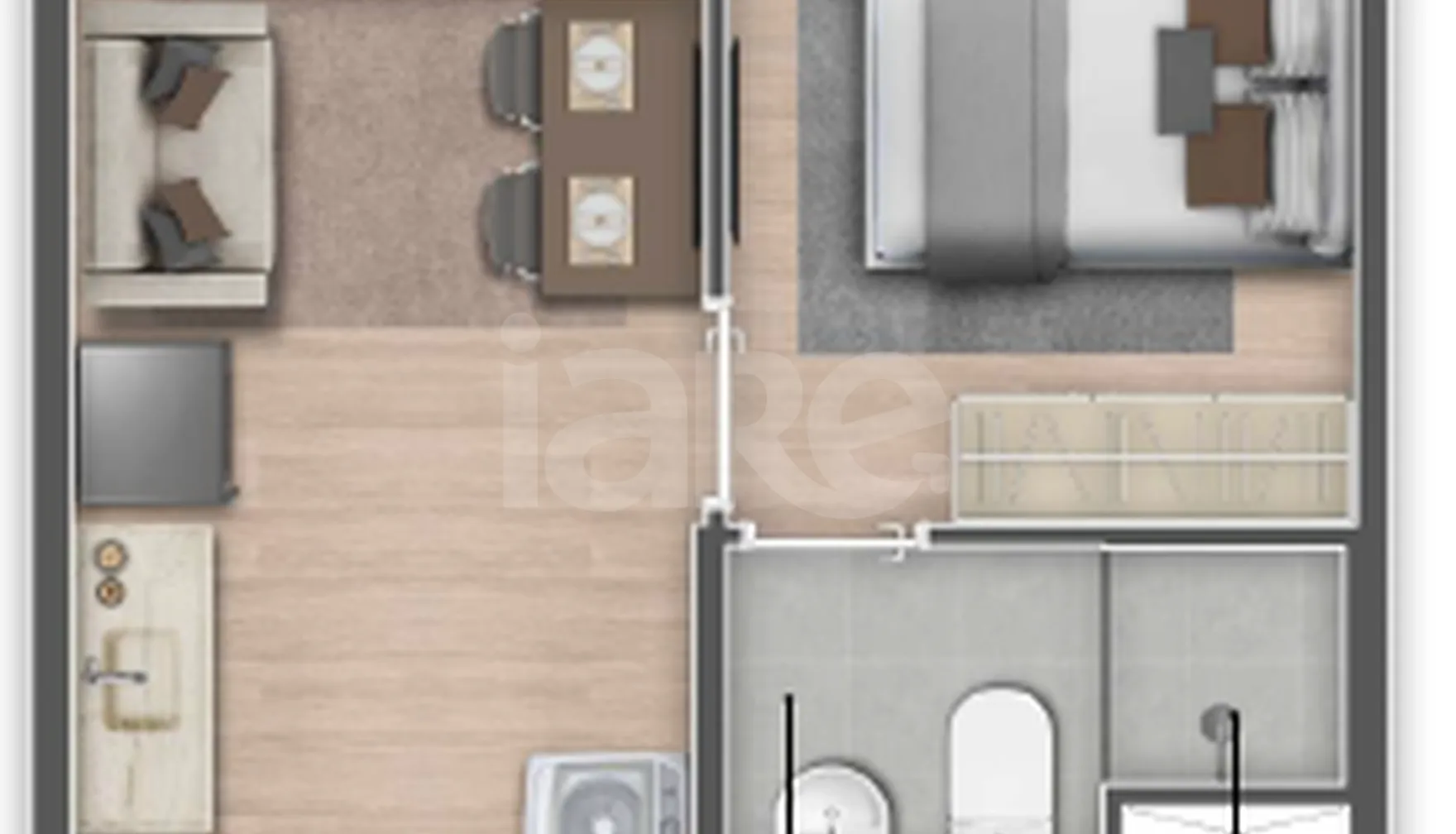 Planta — Apartamento 25 m²
