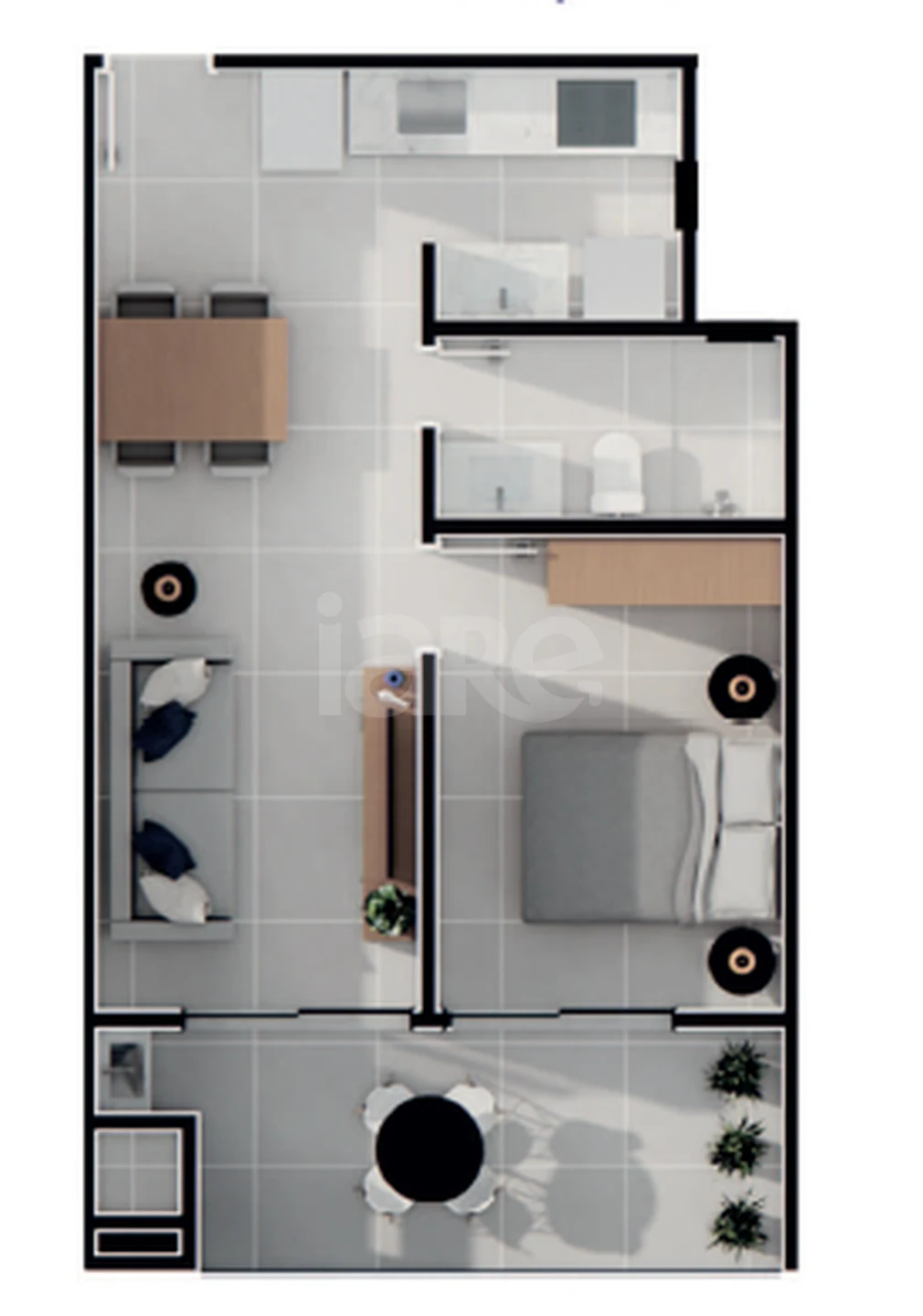 Planta — Apartamento 79,84 m²