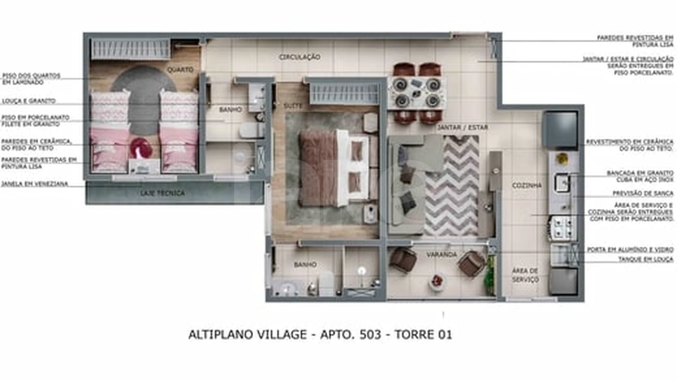 Planta — Garden 58,21 m²
