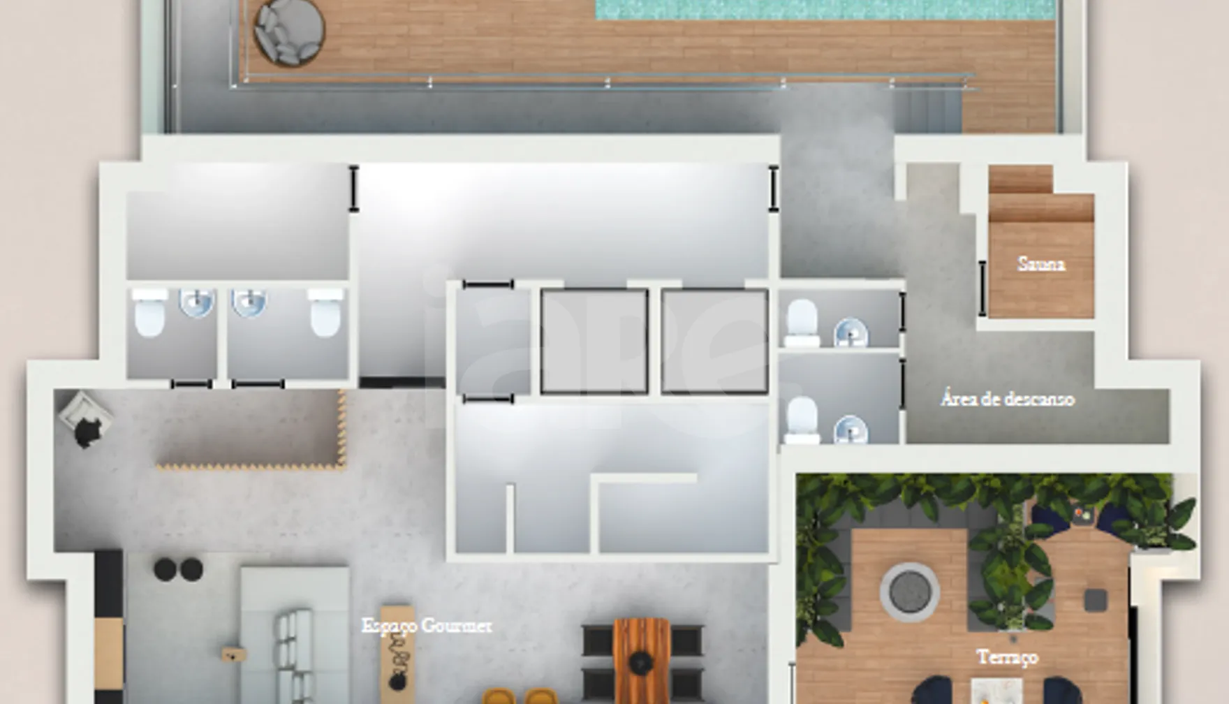 Planta — Pavimento rooftop