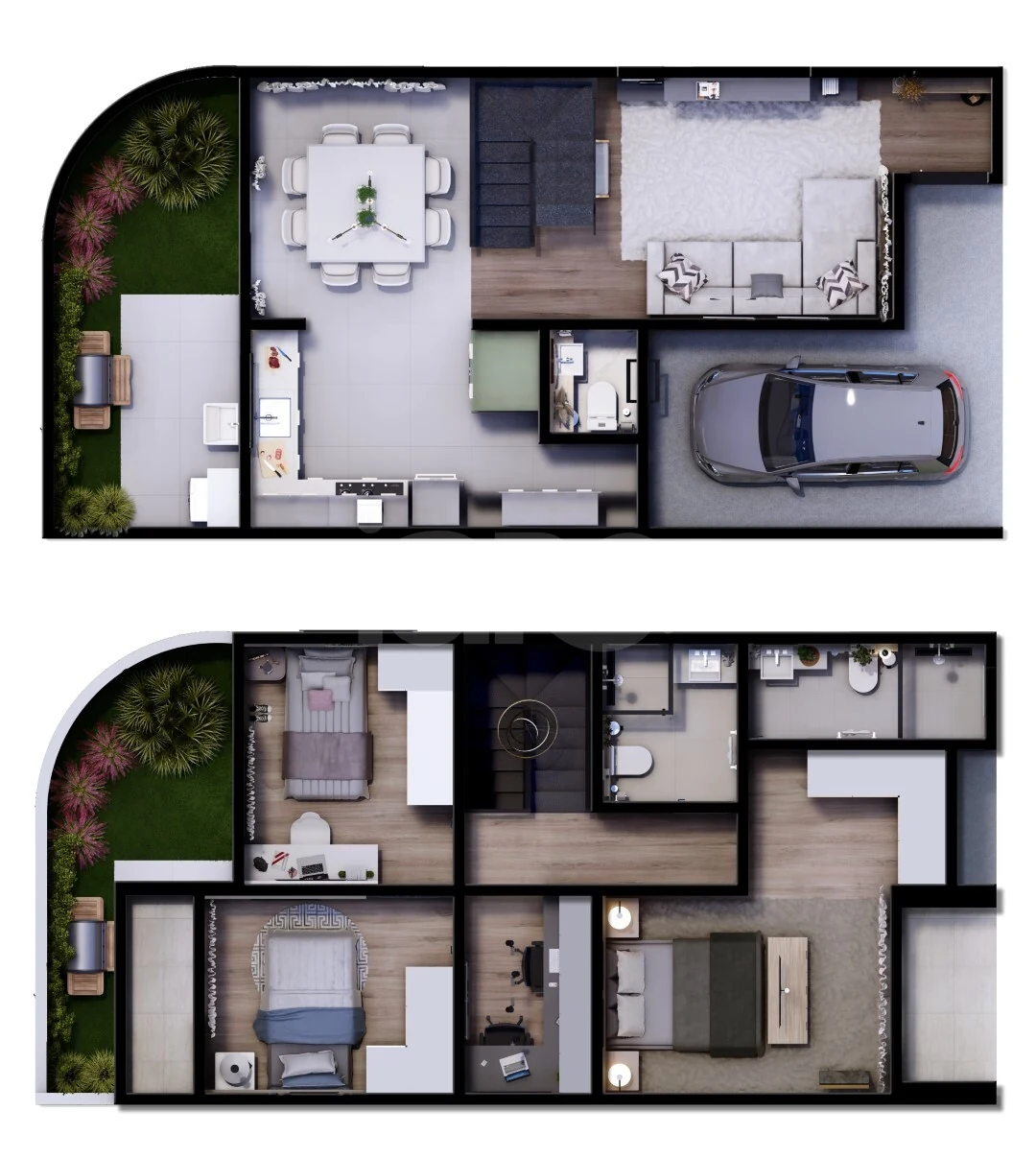 Planta — Casa em Condomínio 123,56 m²