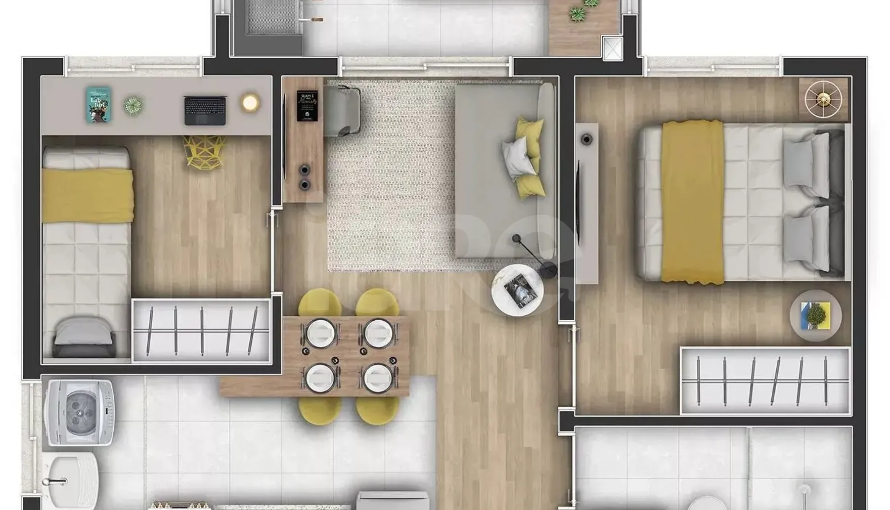 Planta — Apartamento 38 m²