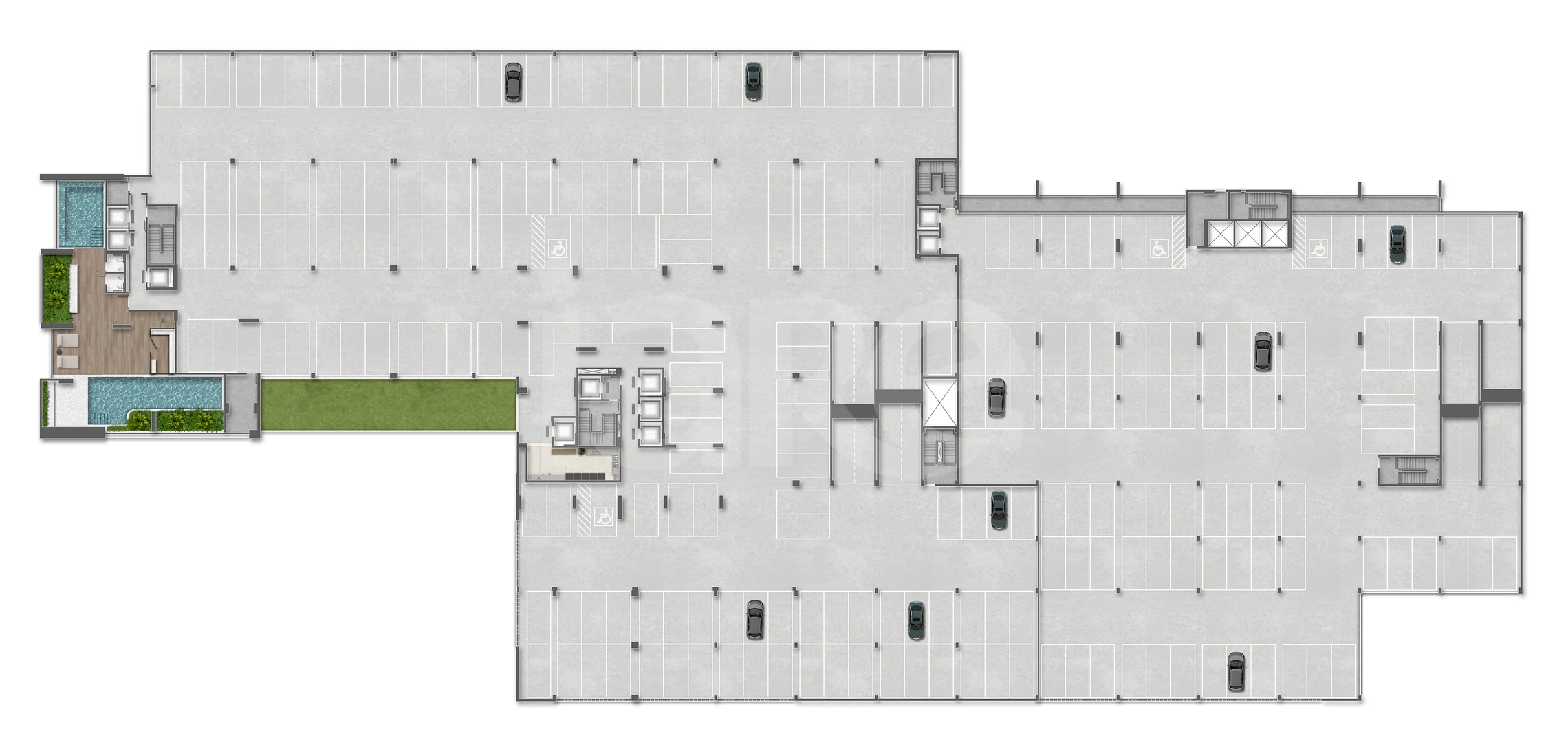 Planta — Pavimento garagem 02
