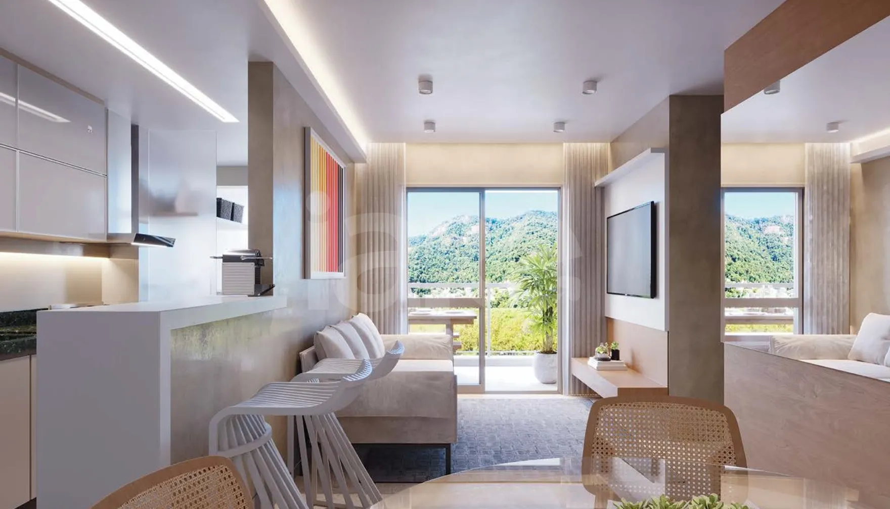 Mare Pontal Oceânico - Apartamento com 62,33 m², em Recreio dos Bandeirantes — foto 3
