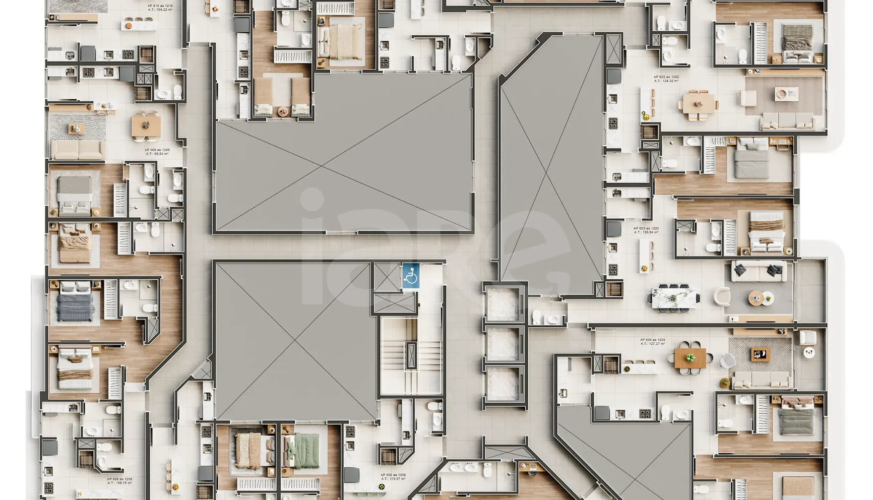 Planta — Pavimento 06 ao 12