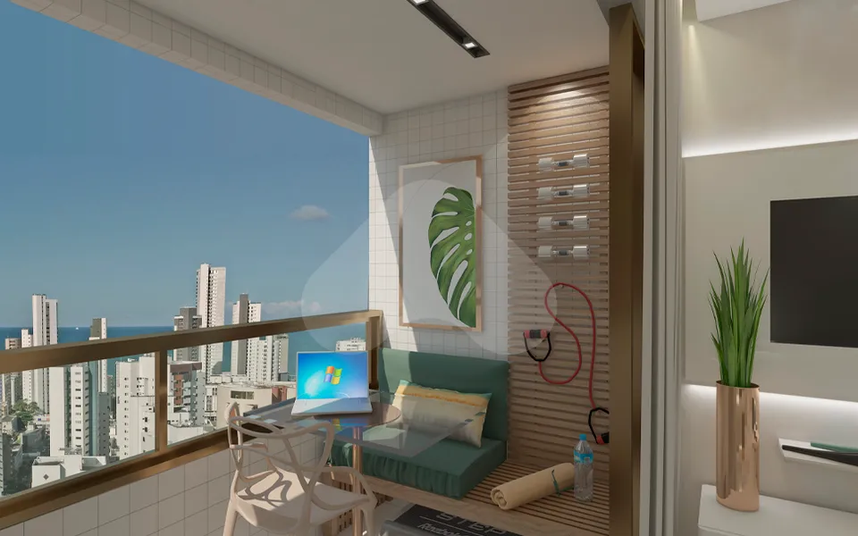 Parc Benvinda de Farias - Apartamento com 63 m², em Boa Viagem — foto 2