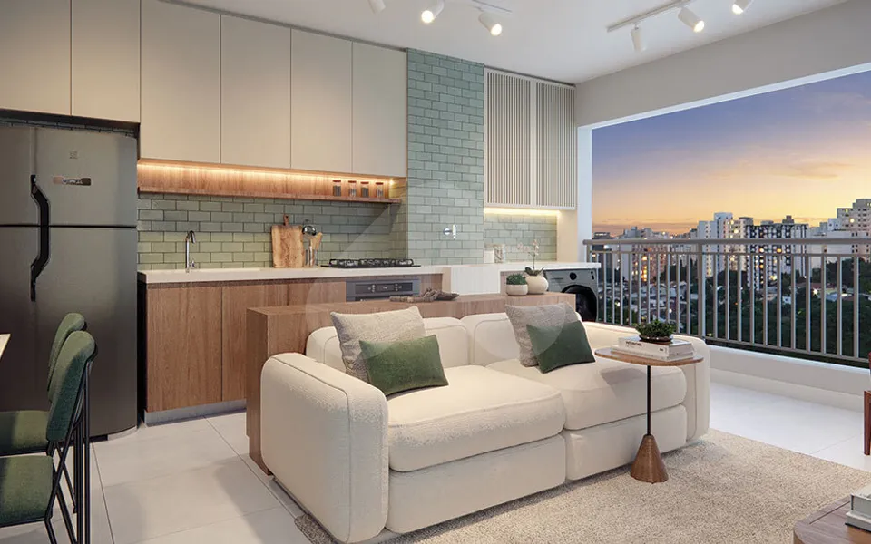 Golden Life Tatuapé - Apartamento com 34,5 m², em Tatuapé — foto 2