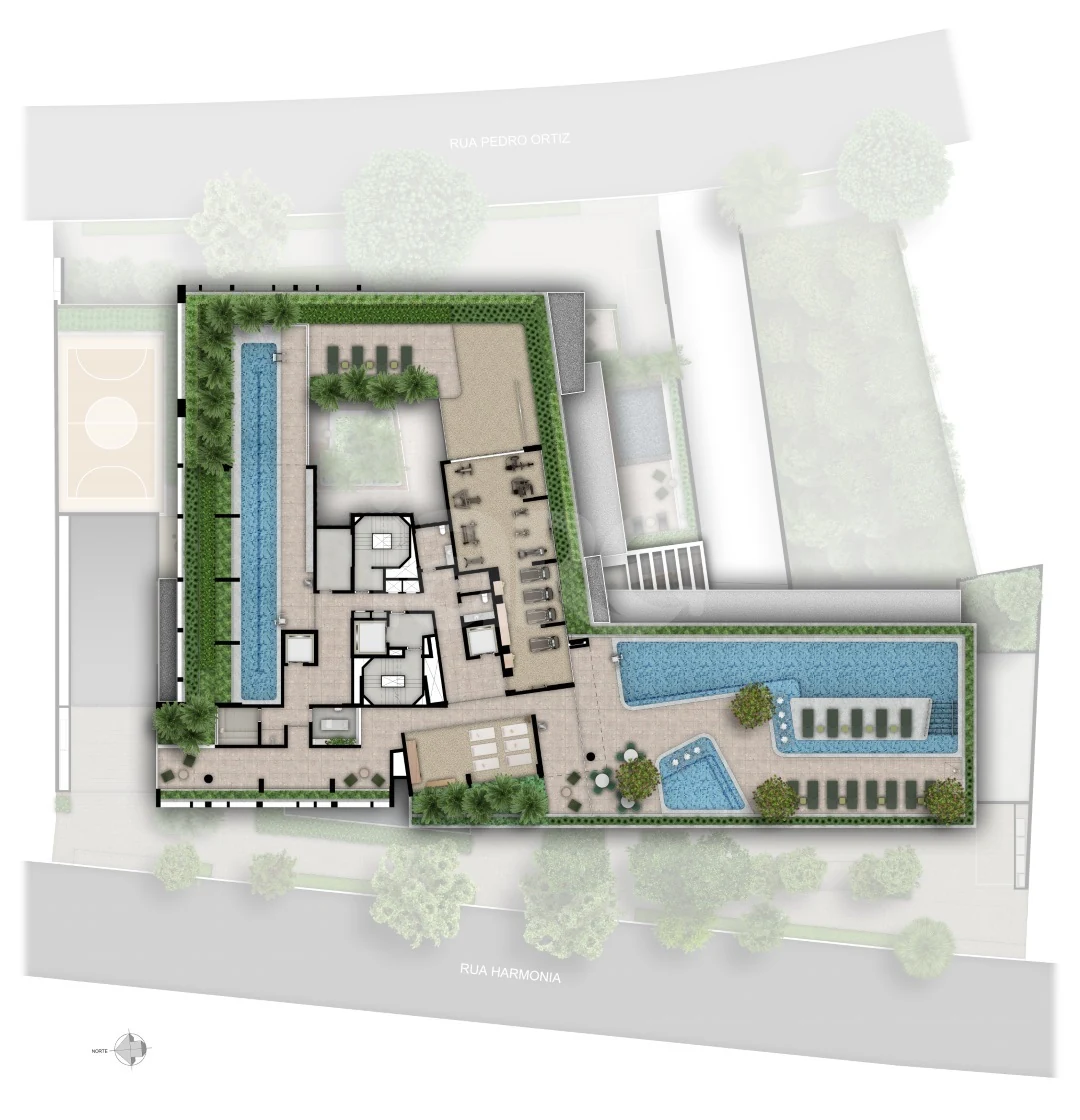 Planta — Pavimento lazer