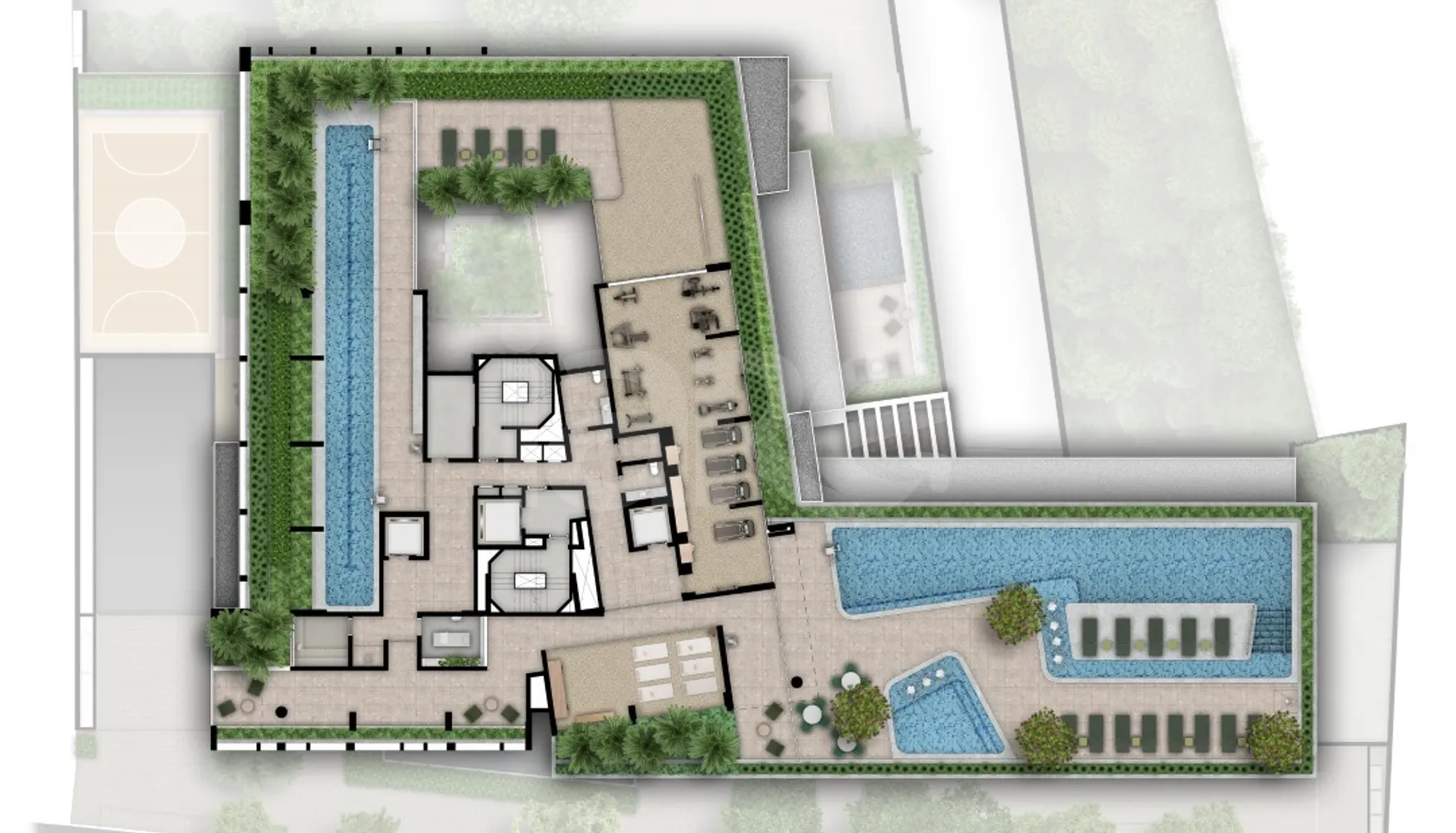 Planta — Pavimento lazer