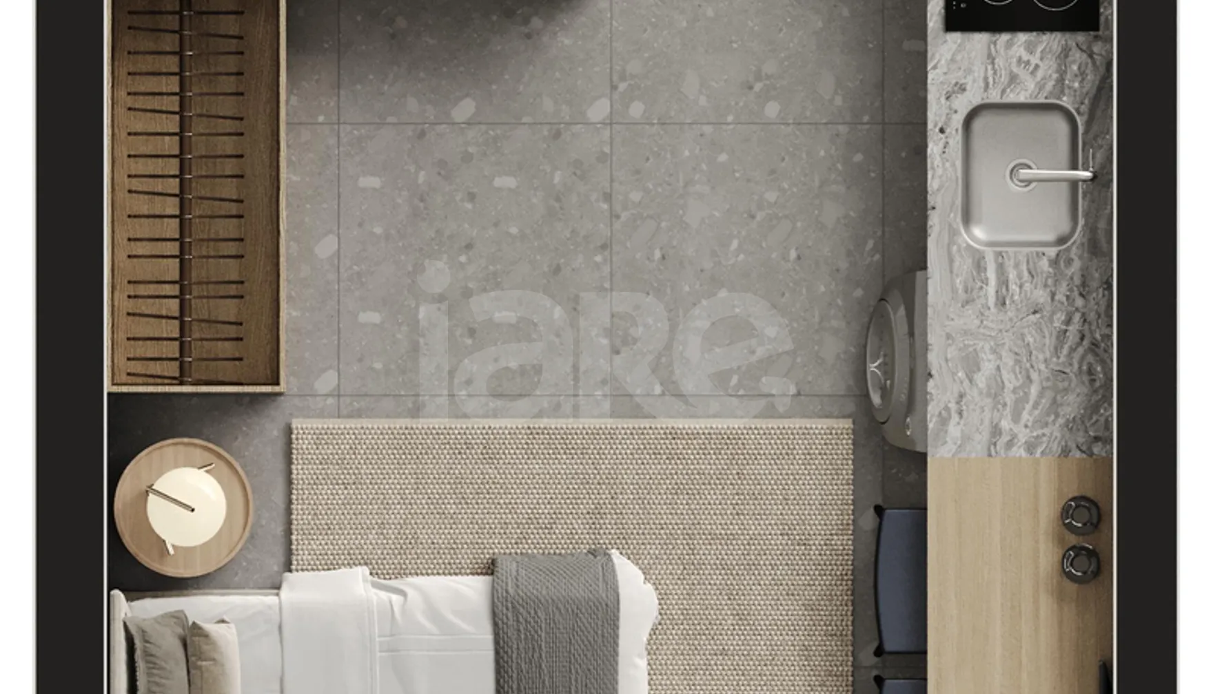 Planta — Studio 31,46 m²