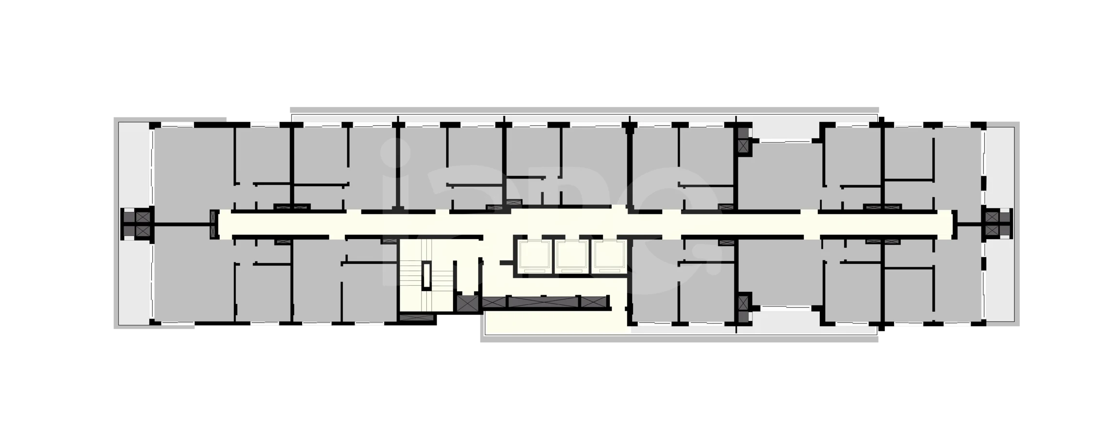 Planta — Pavimento 2 ao 5