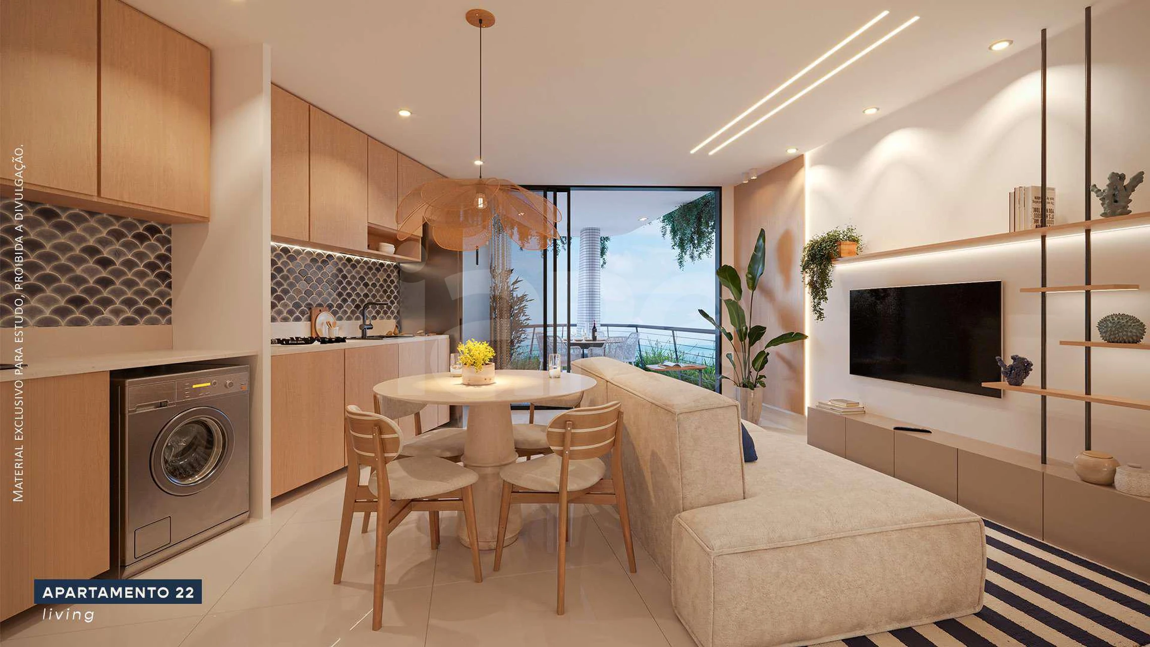 Mãlama Seixas - Apartamento com 36,97 m², em Ponta do Seixas — foto 2
