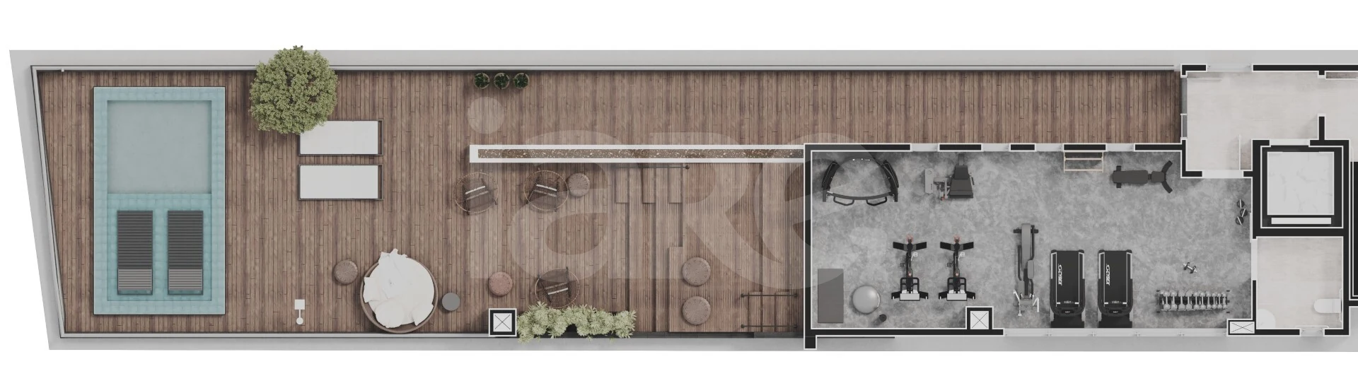 Planta — Pavimento rooftop 1