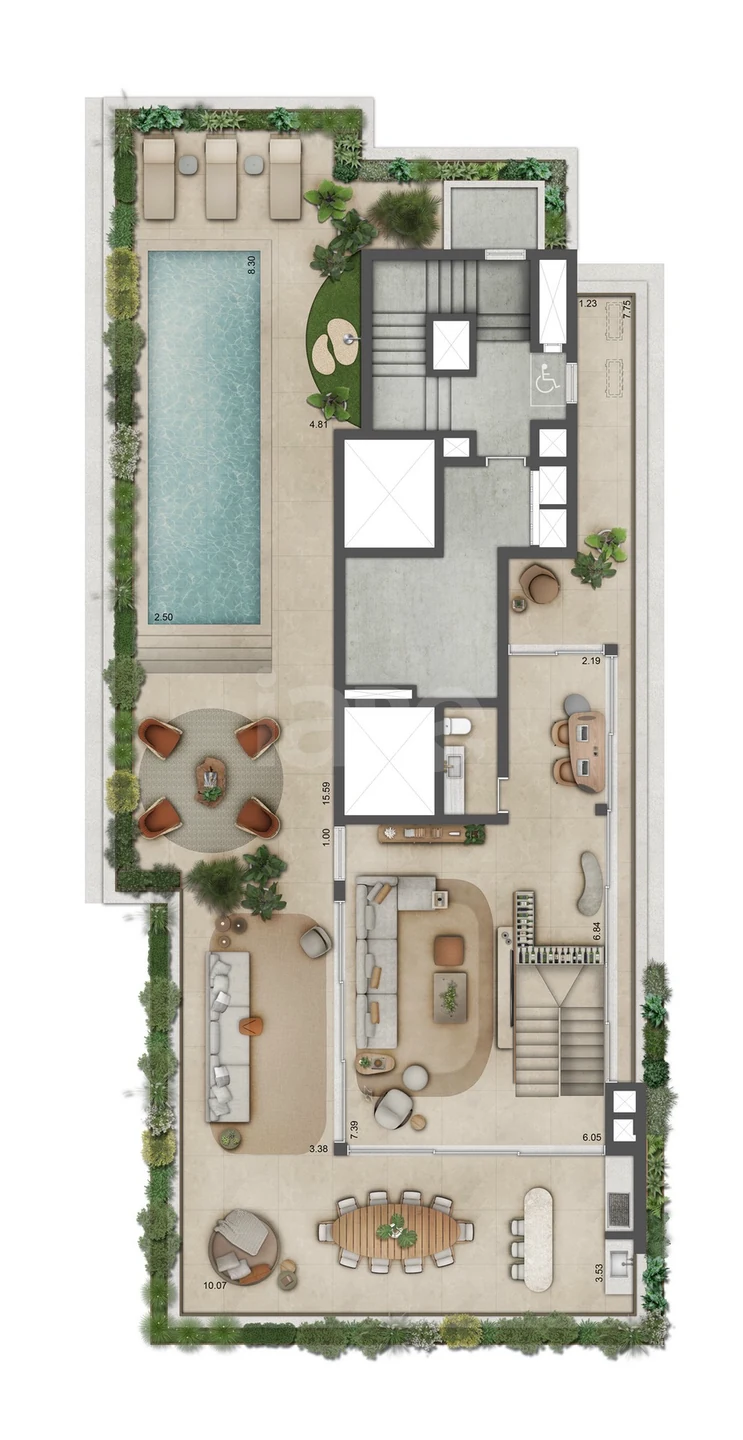 Planta — Cobertura Superior