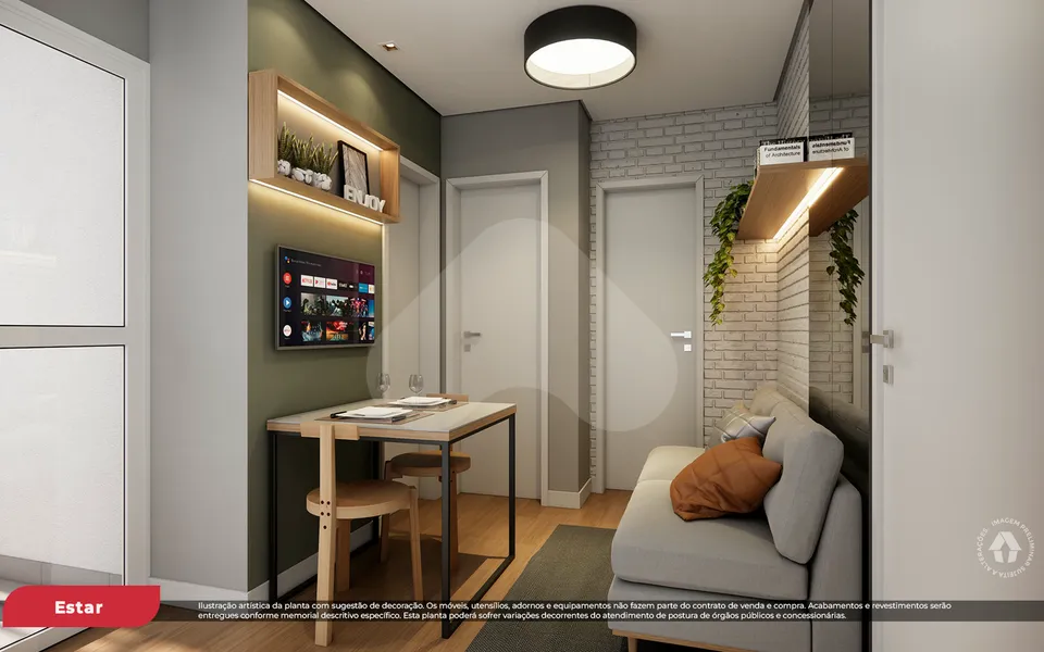 Metrocasa Estação Vila Tolstói - Apartamento com 26,63 m², em Vila Tolstoi — foto 2