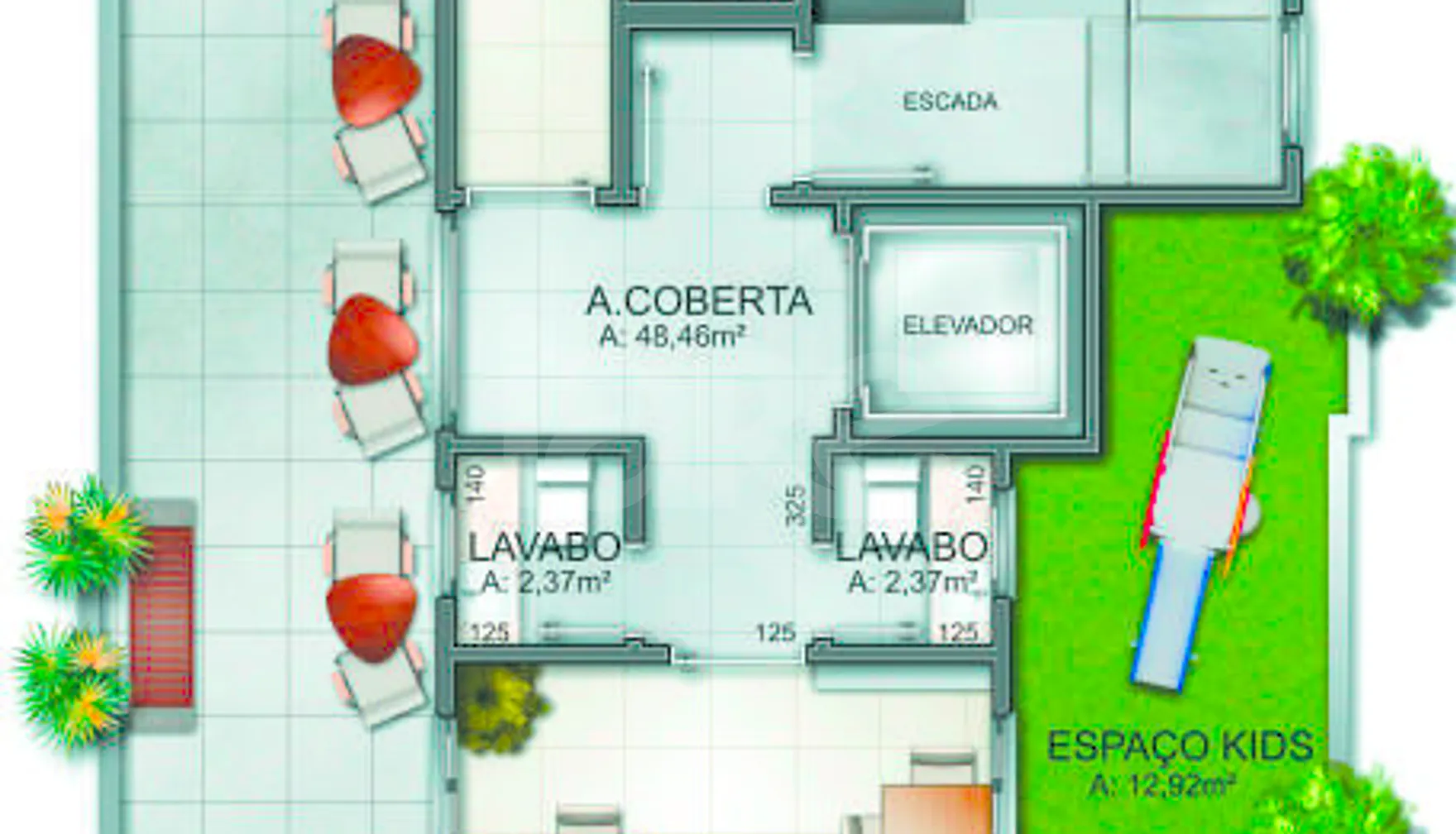 Planta — Pavimento rooftop