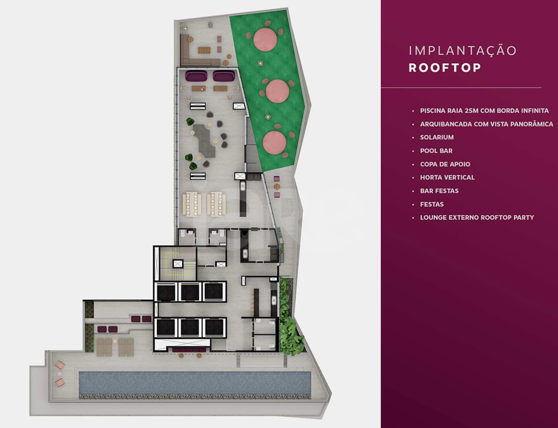 Planta — Implantação Rooftop