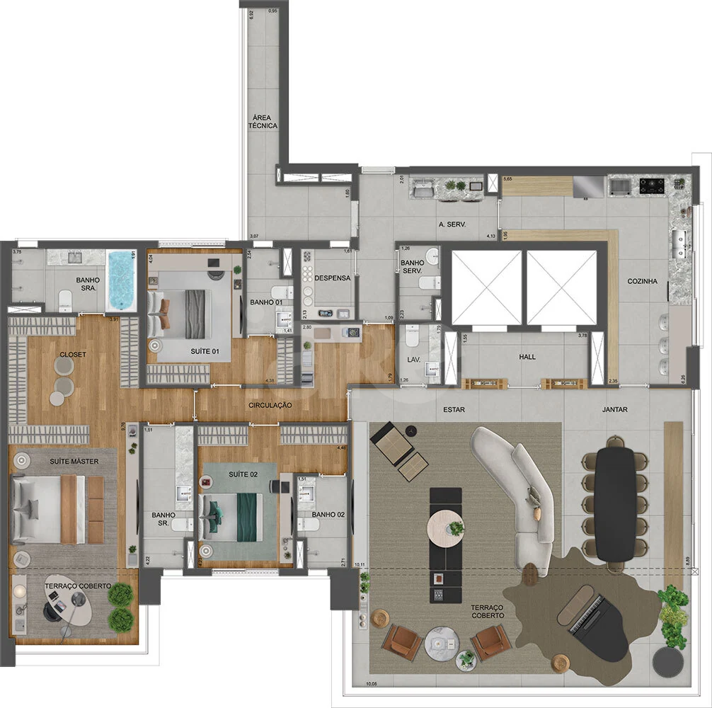 Planta — Garden 380,81 m²