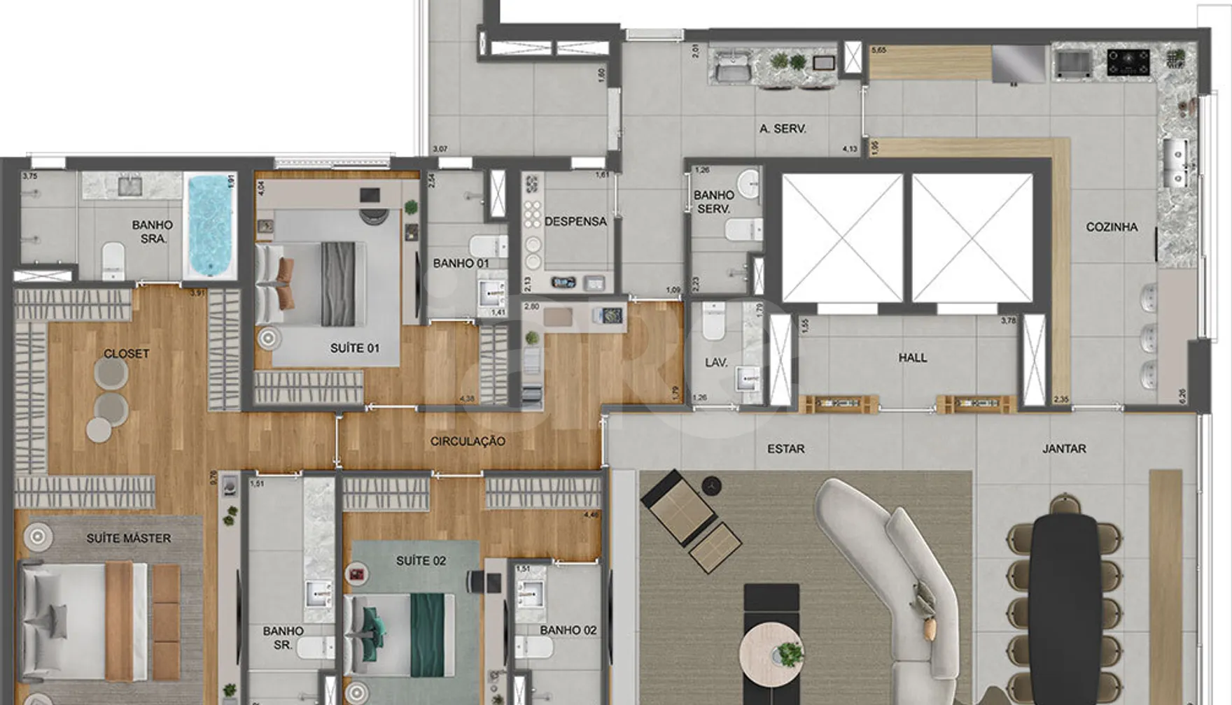 Planta — Garden 380,81 m²