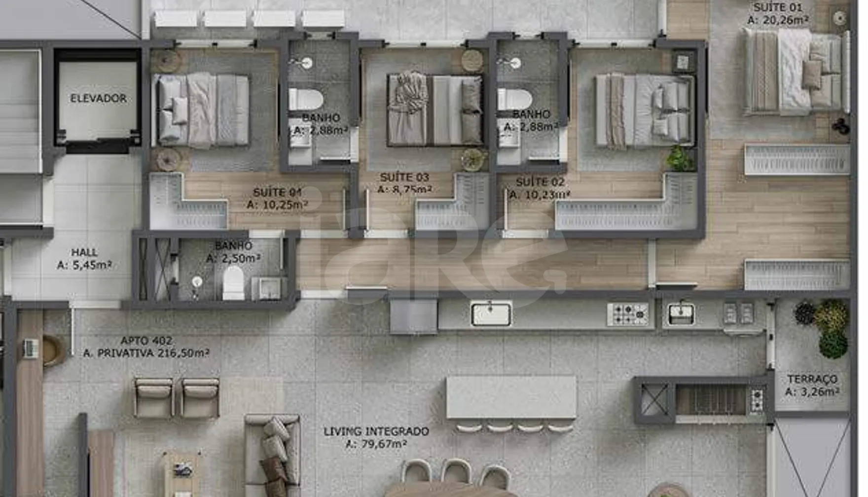 Planta — Garden 203,02 m²