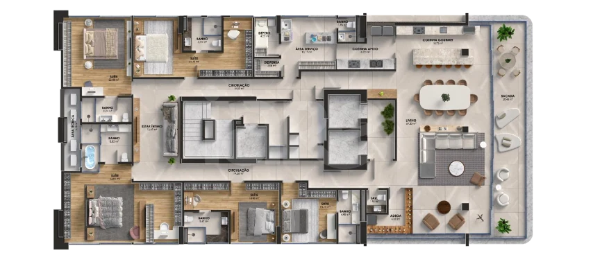 Planta — Garden 345,85 m²