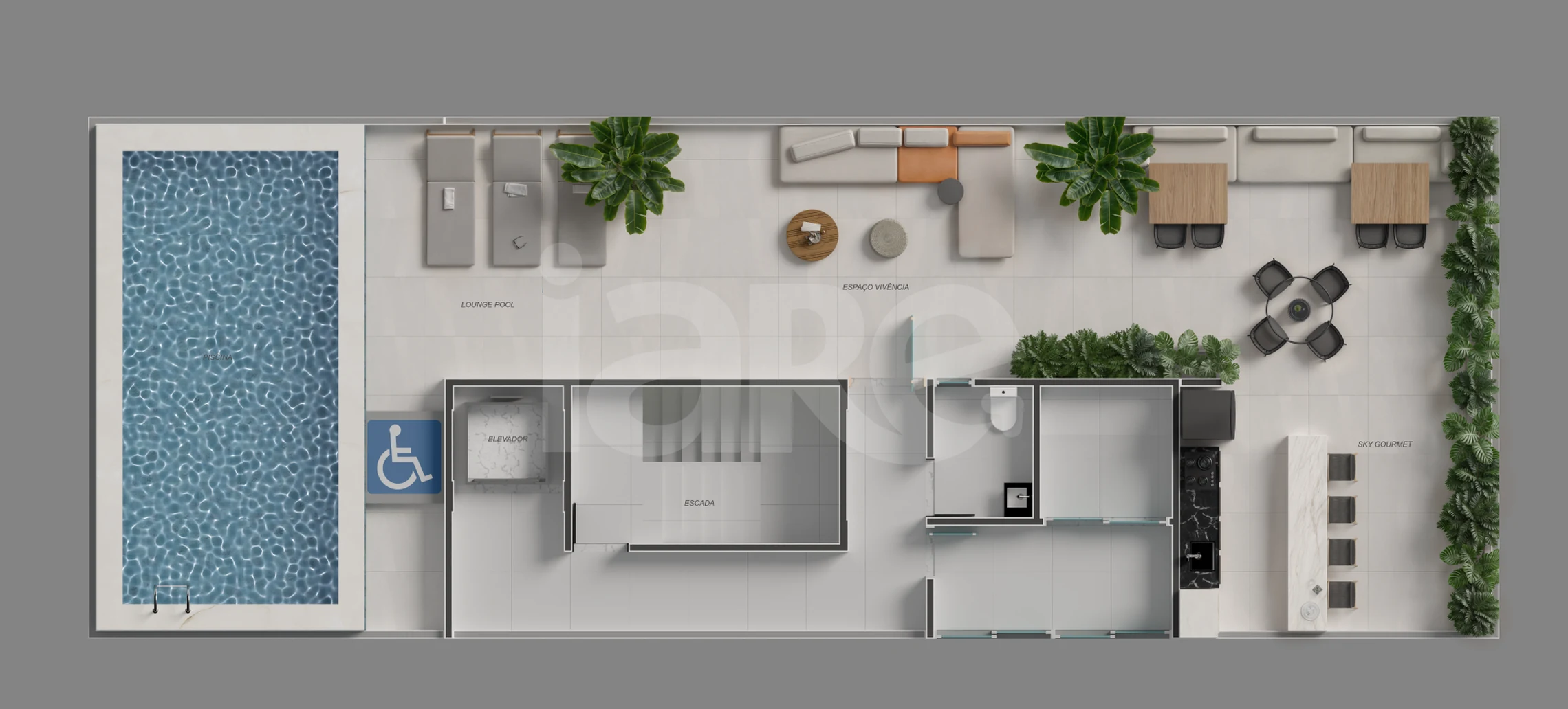 Planta — Pavimento rooftop