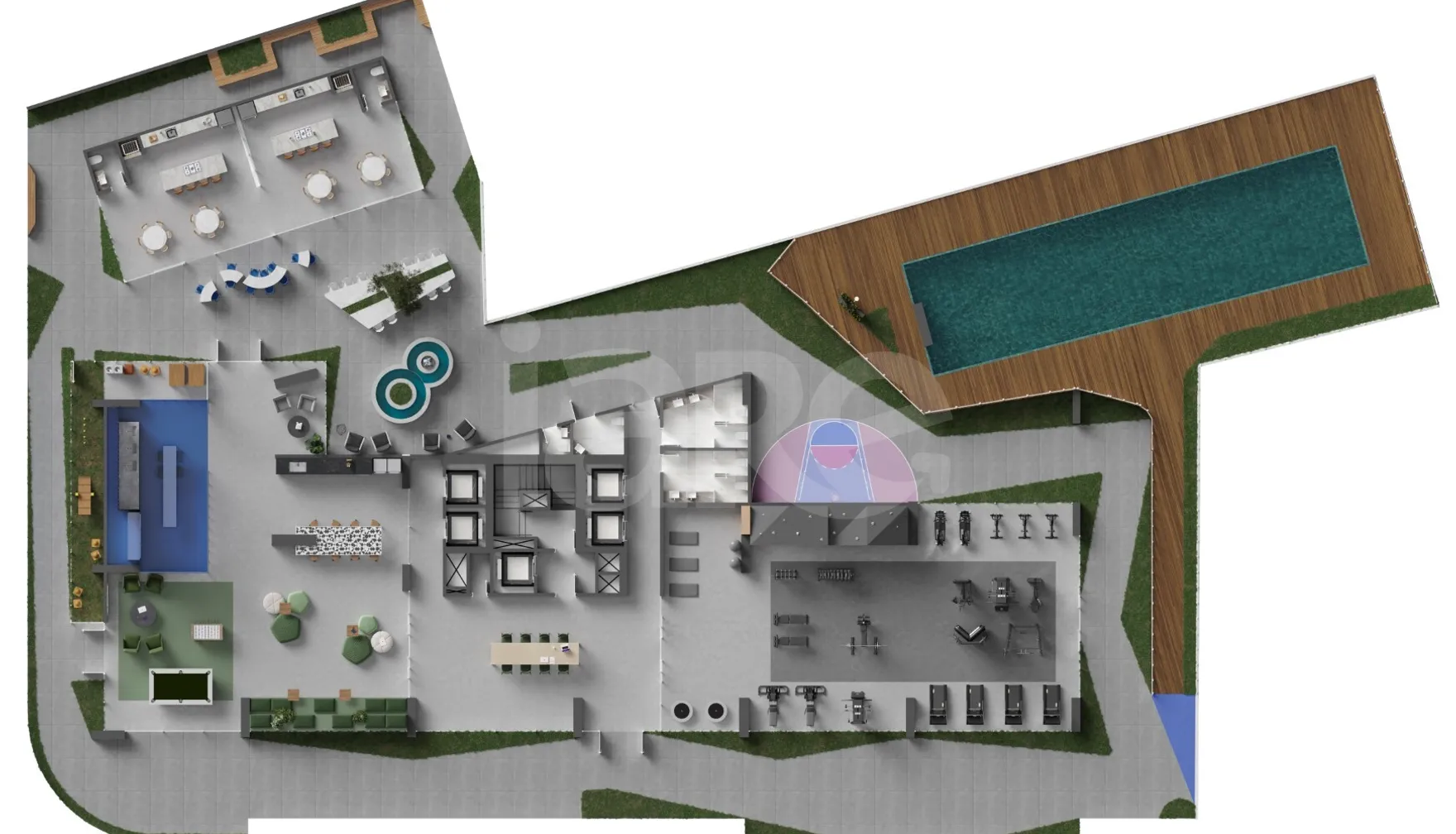 Planta — Pavimento lazer