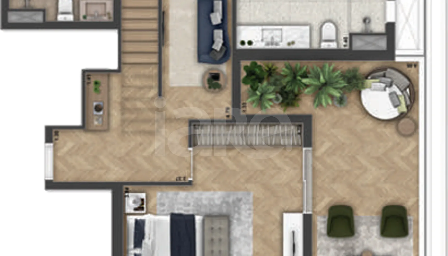 Planta — Cobertura Duplex 280,66 m²