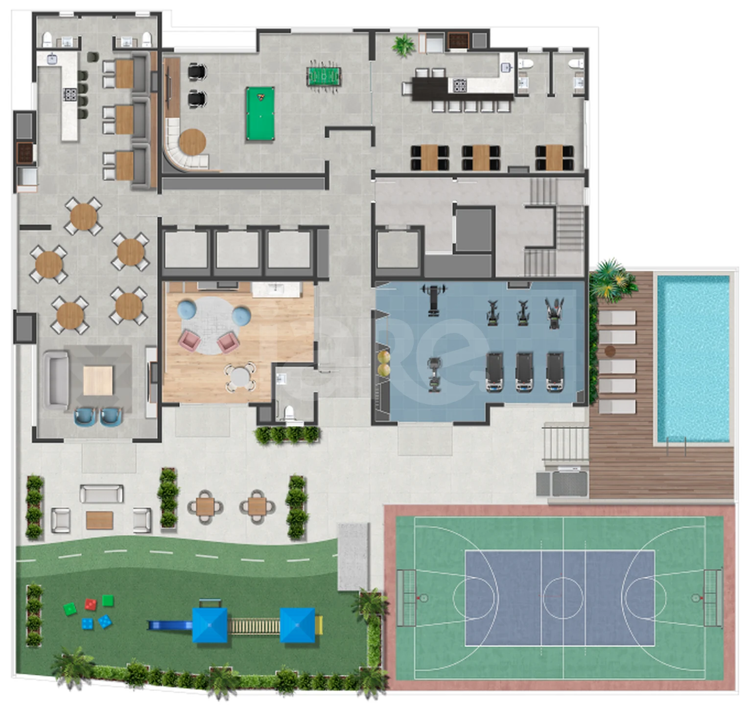 Planta — Pavimento lazer (4º andar)