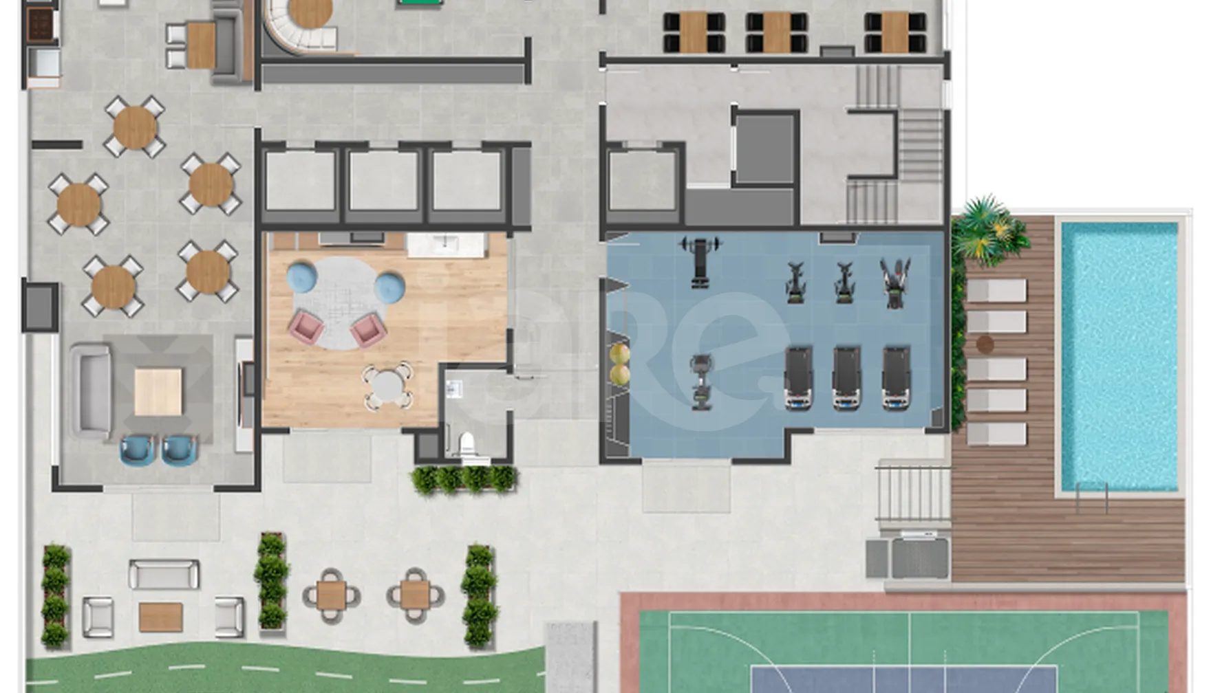 Planta — Pavimento lazer (4º andar)