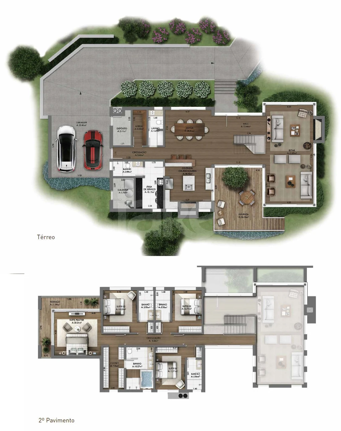 Planta — Casa em Condomínio 385,65 m²