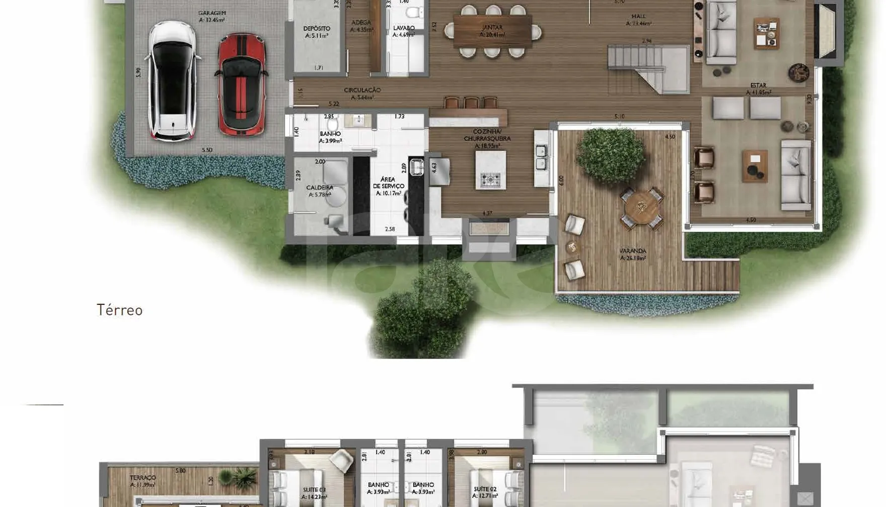 Planta — Casa em Condomínio 385,65 m²