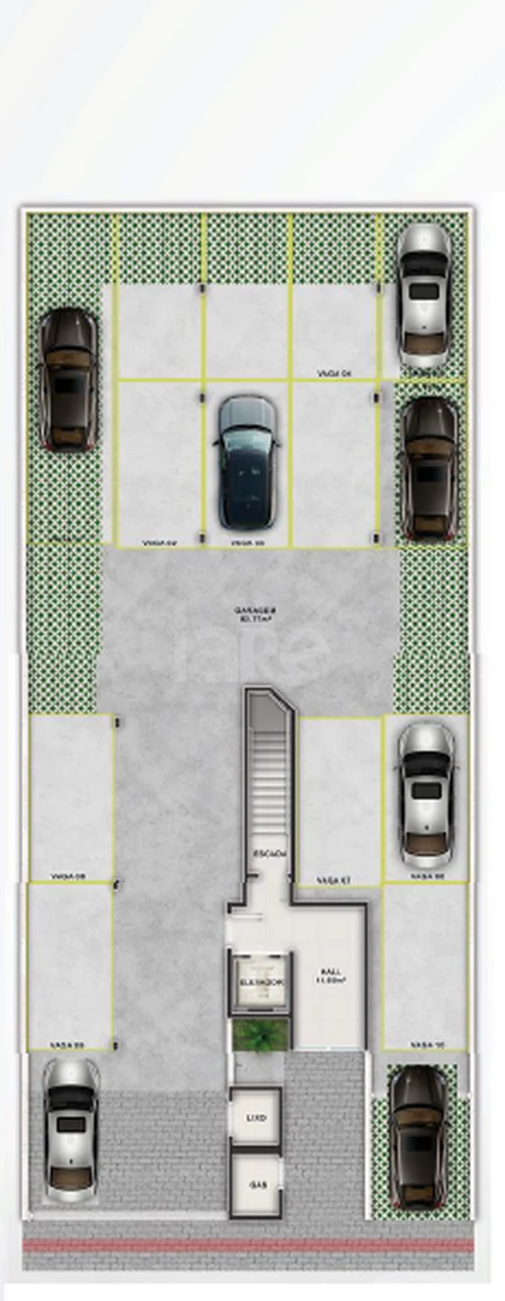 Planta — Pavimento garagem