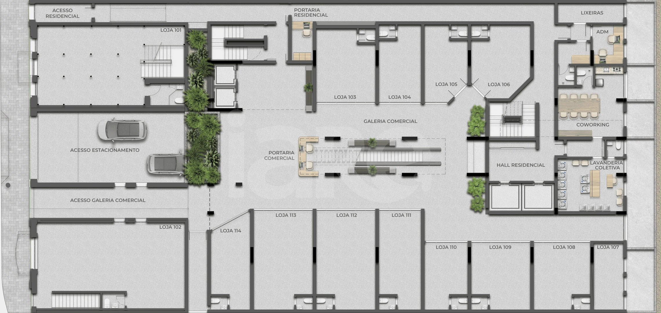 Planta — Pavimento térreo