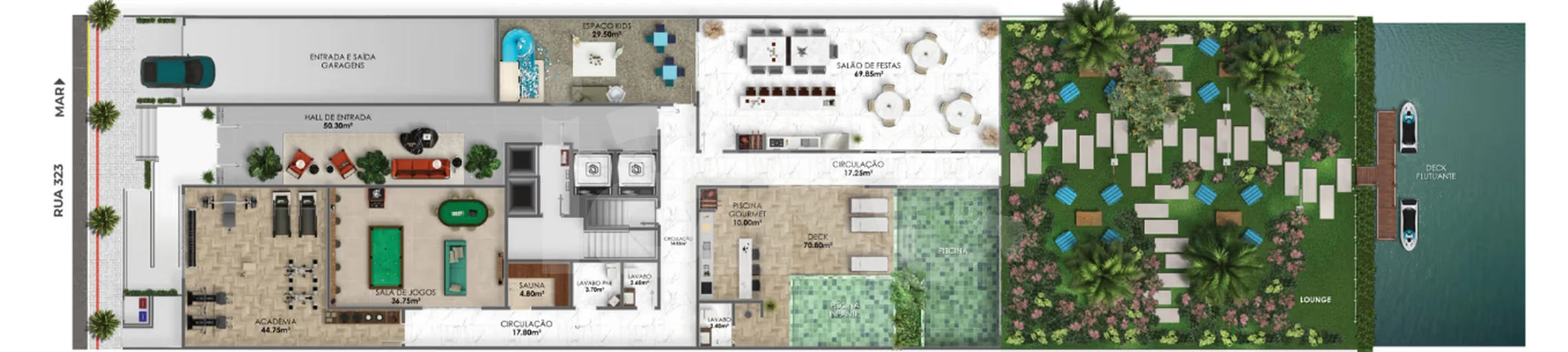 Planta — Pavimento lazer