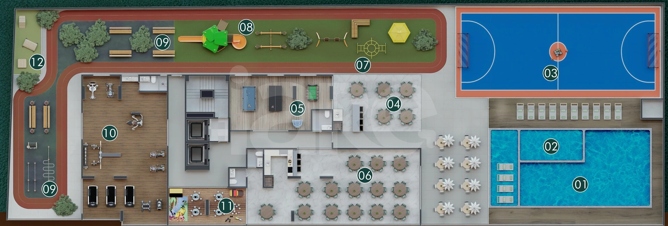 Planta — Pavimento lazer