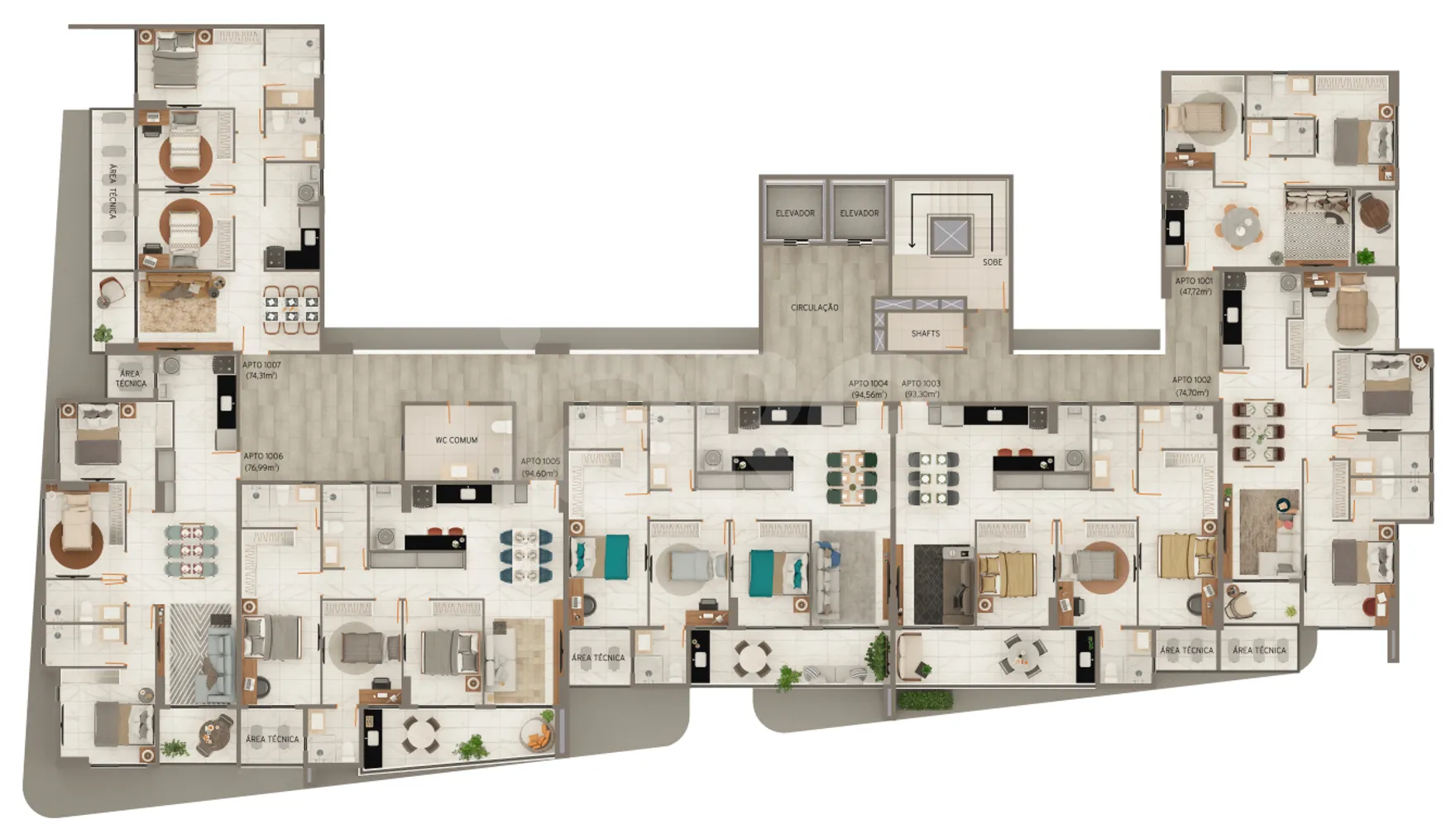 Planta — Pavimento 10