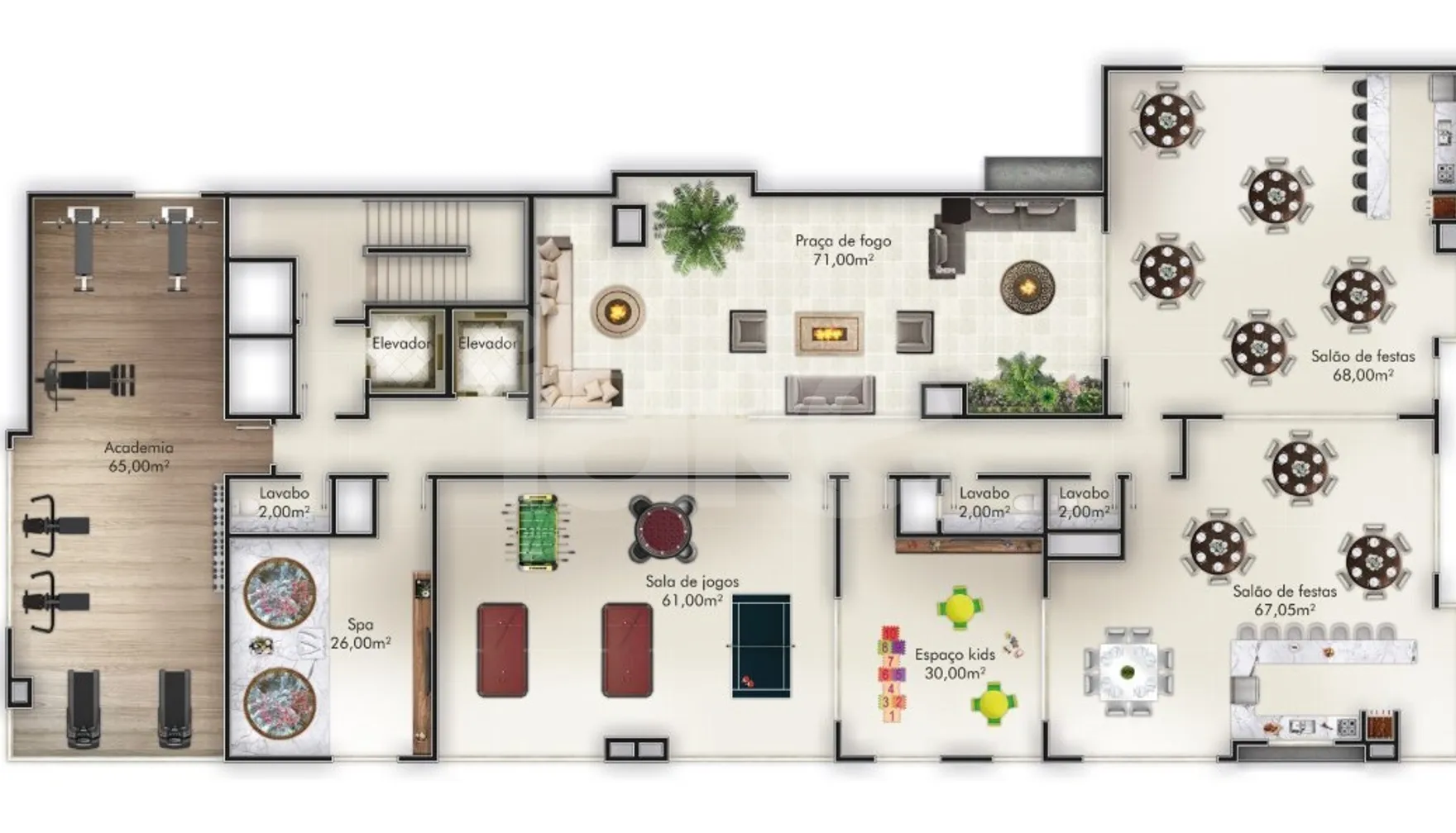Planta — Pavimento rooftop