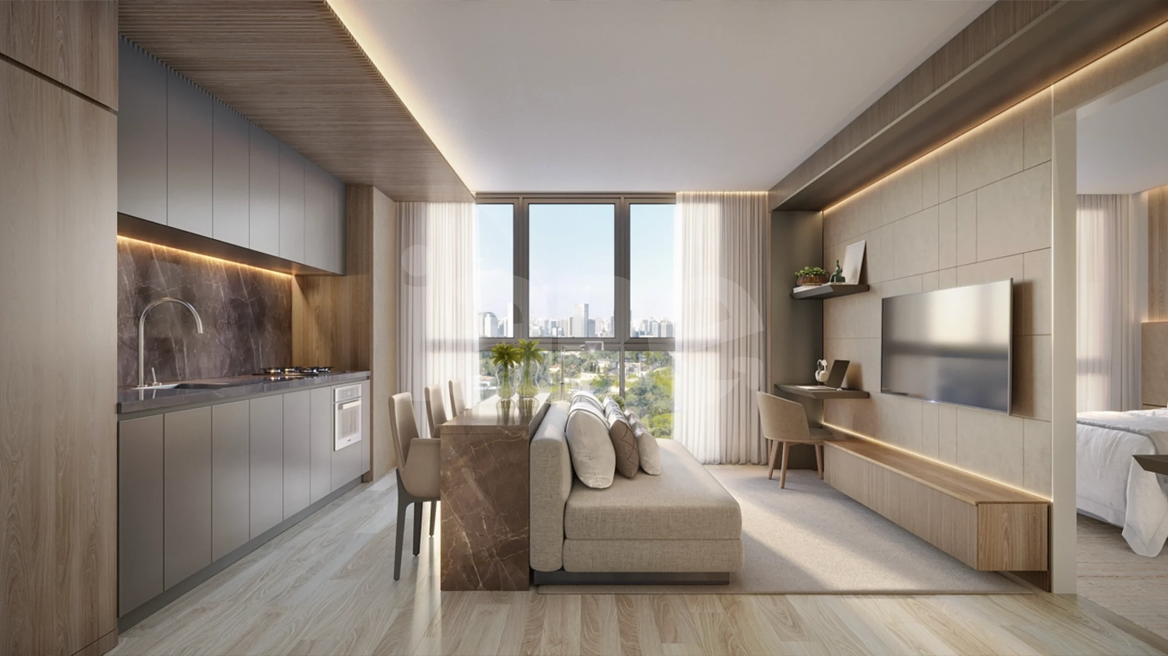 Parque Global V3rso Taylored By Elimiano - Apartamento com 78 m², em Real Parque — foto 2