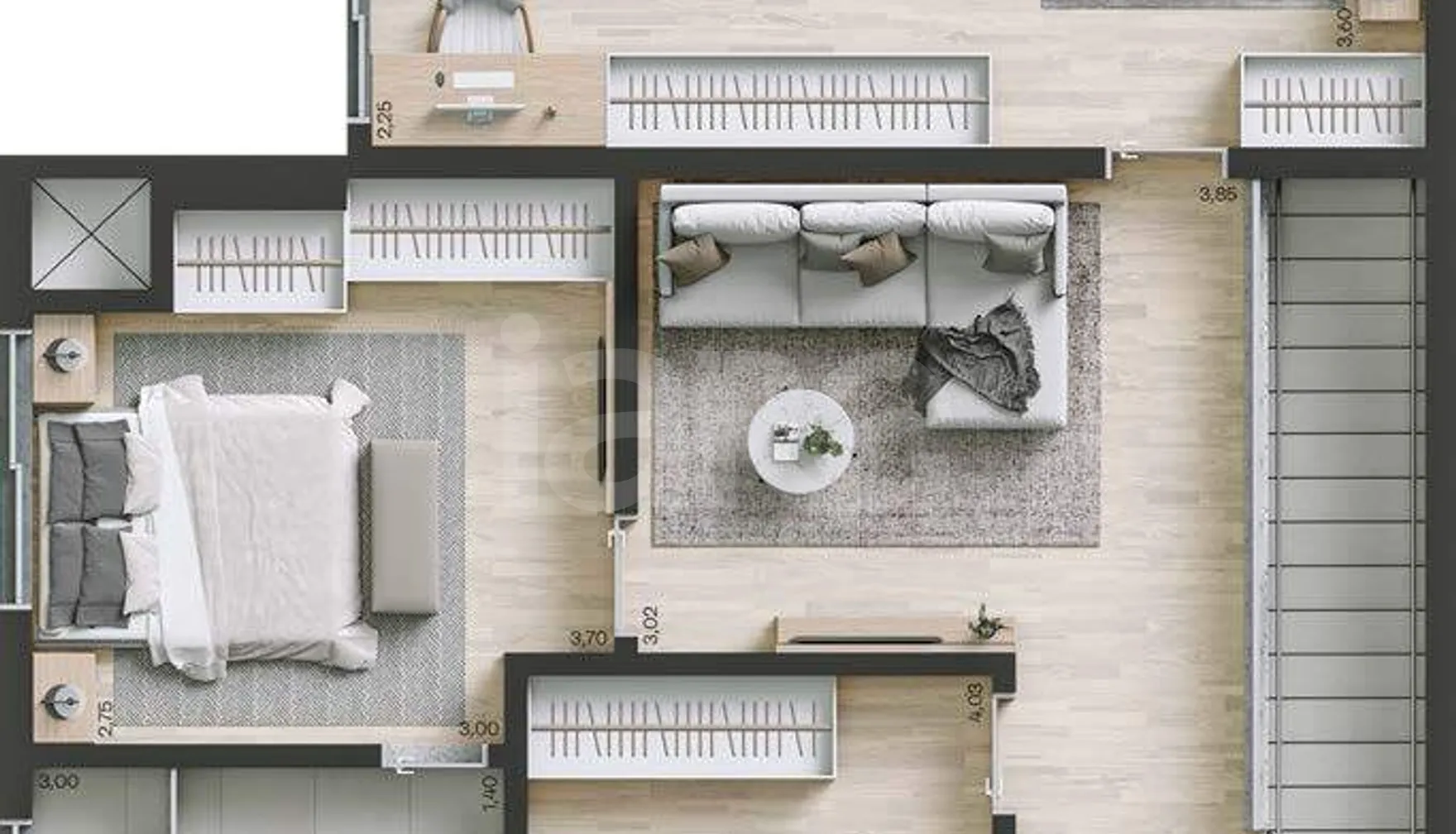 Planta — Cobertura Duplex 212,78 m²