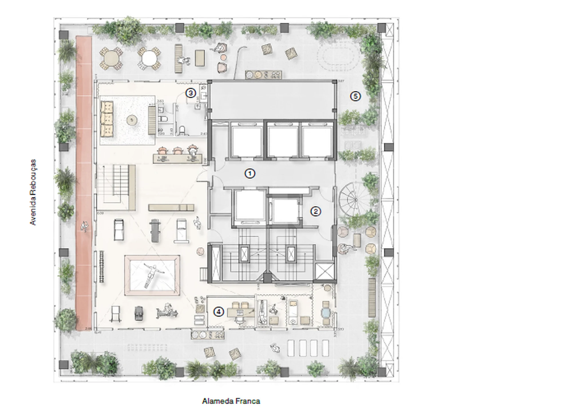Planta — Pavimento 23
