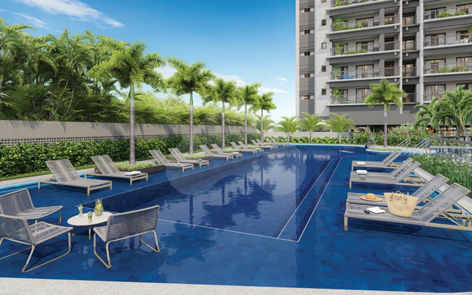 Blue Marine Home Resort - Studio com 26,56 m², em Vila Monte Alegre — foto 32