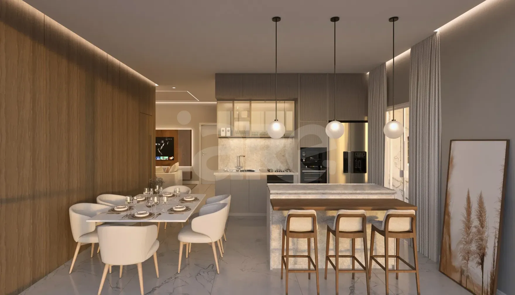 Skypark Tower - Apartamento com 54 m², em Perequê — foto 2