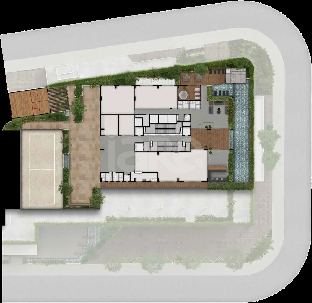Planta — Pavimento lazer