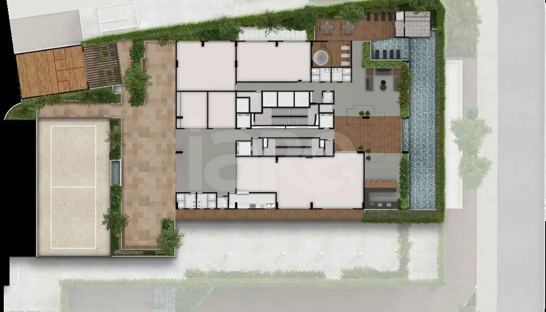 Planta — Pavimento lazer