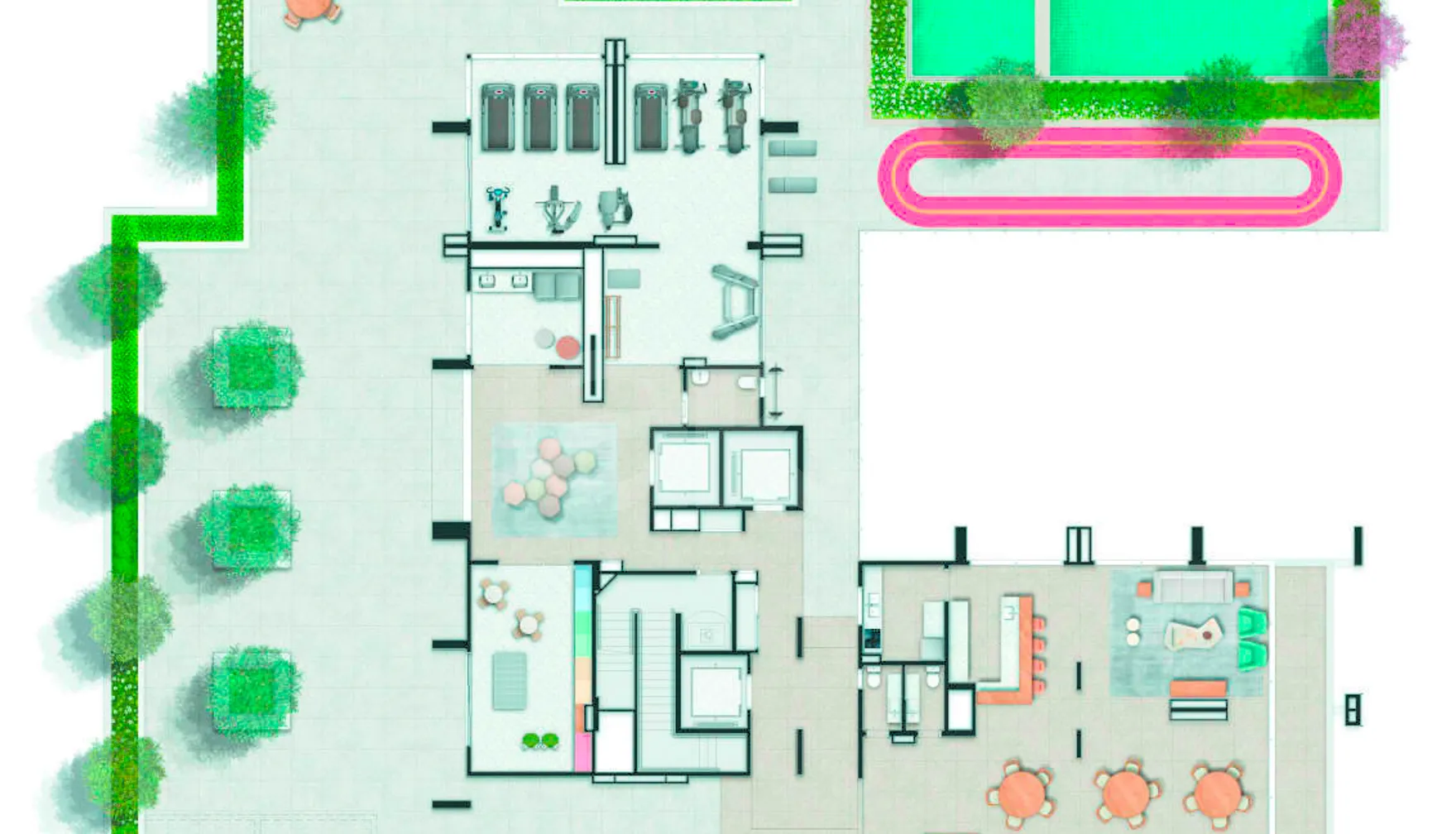 Planta — Pavimento lazer