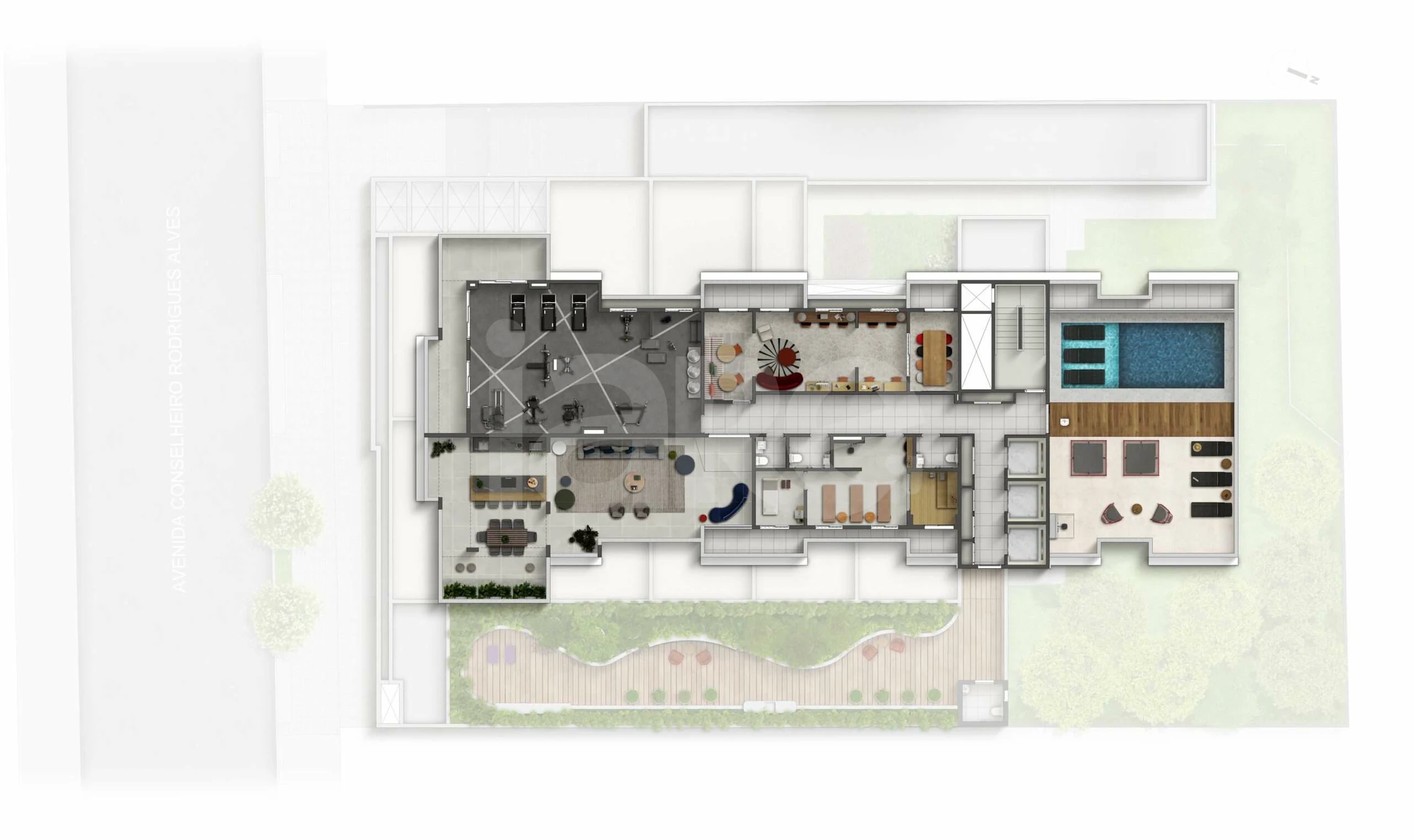 Planta — Pavimento rooftop